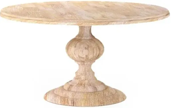 Jamie 60" Round Dining Table - Whitewash
