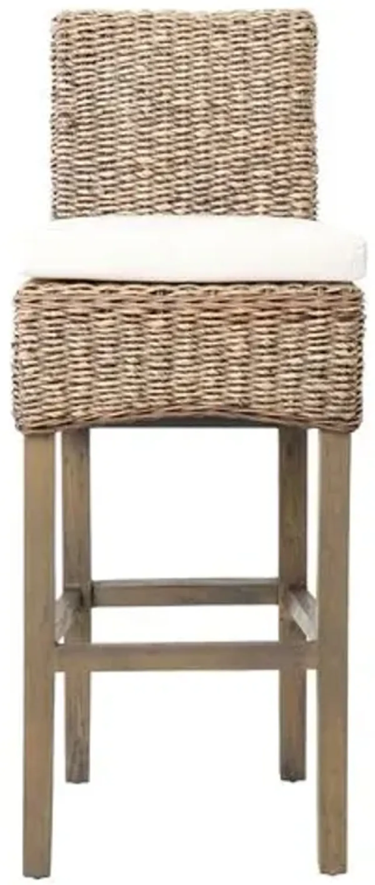 Mae Banana-Leaf Counter Stool - Gray/Cream