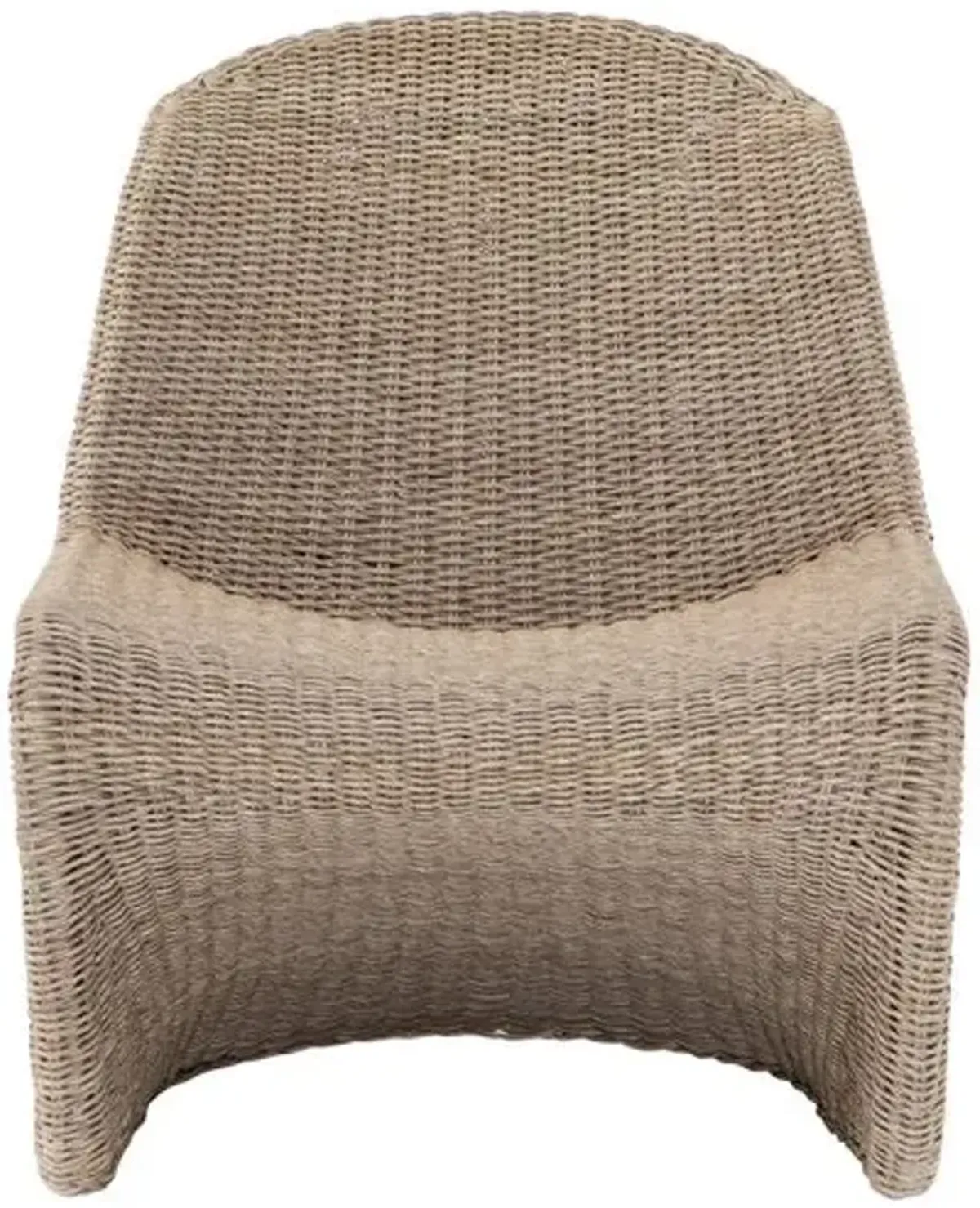 Paulina Outdoor Occcasinoal Chair - White - Beige