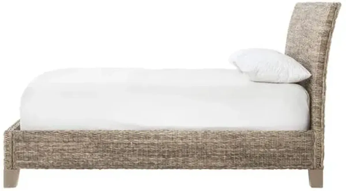 Mae Banana Leaf Bed - Gray Wash