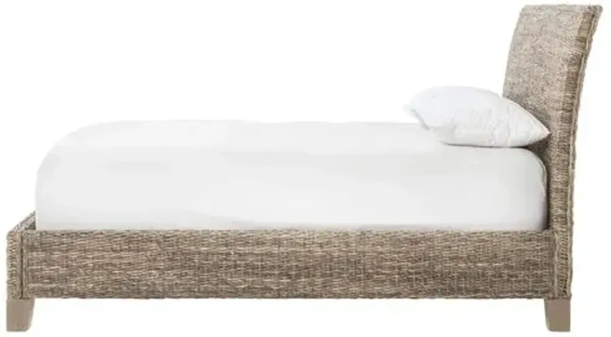 Mae Banana Leaf Bed - Gray Wash