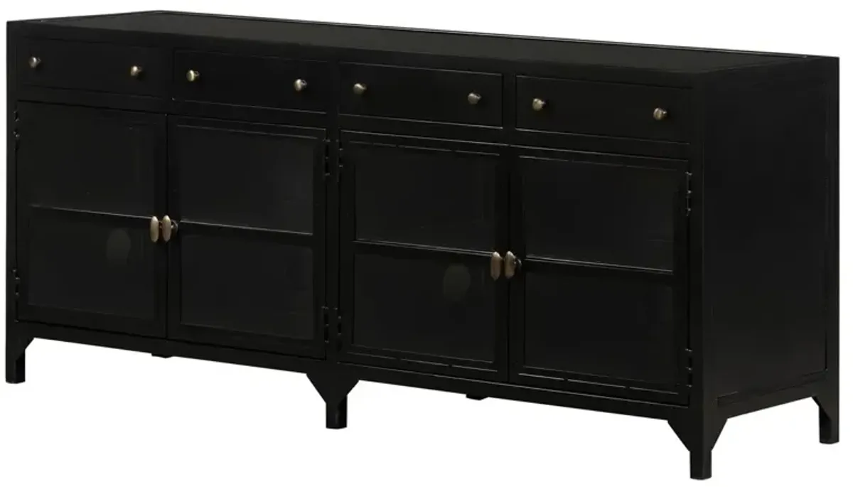 Aubrie Media Console, Black