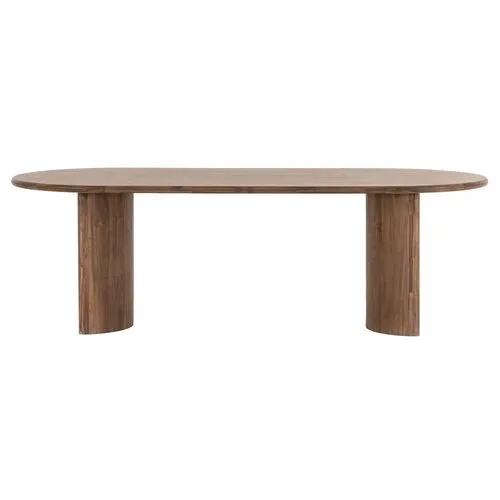 Karla 94" Dining Table - Brown Acacia Veneer