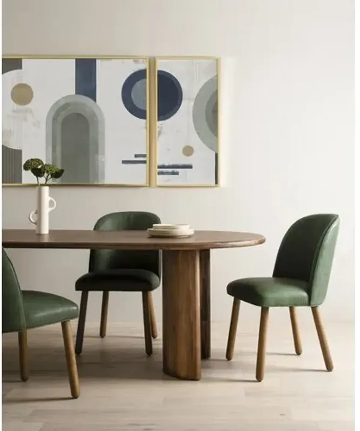 Justice 94" Dining Table - Brown Acacia Veneer