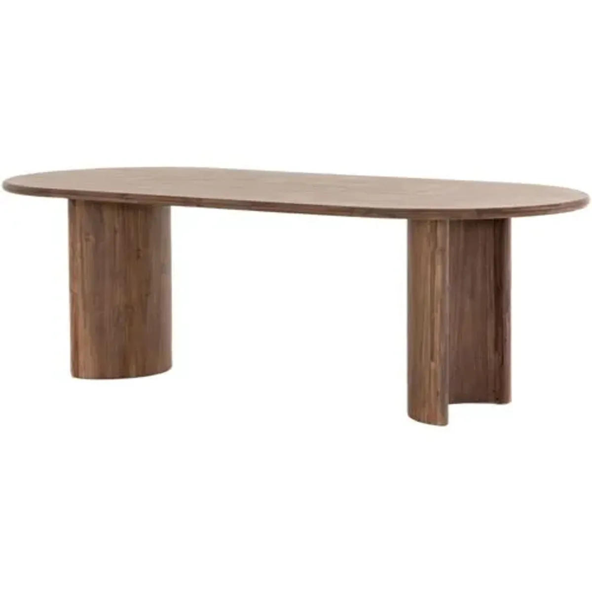 Justice 94" Dining Table - Brown Acacia Veneer