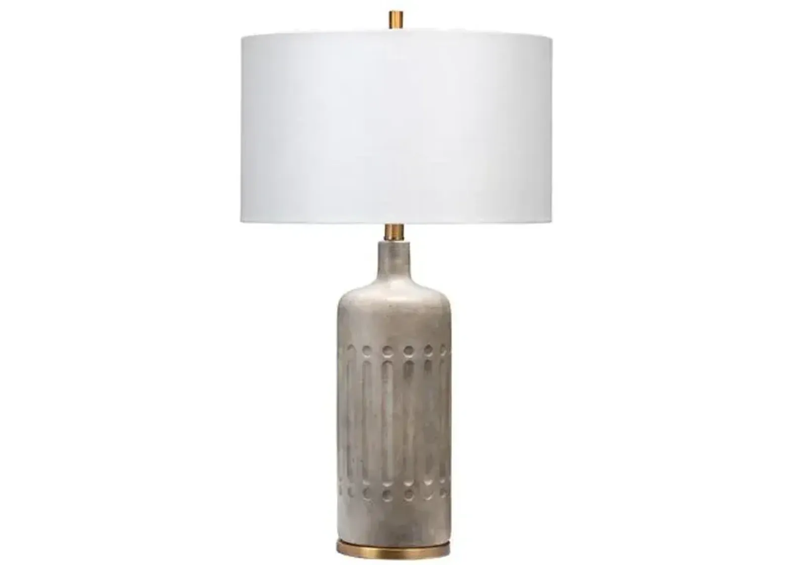 Annnex Table Lamp - Grey Cement - Jamie Young Co.