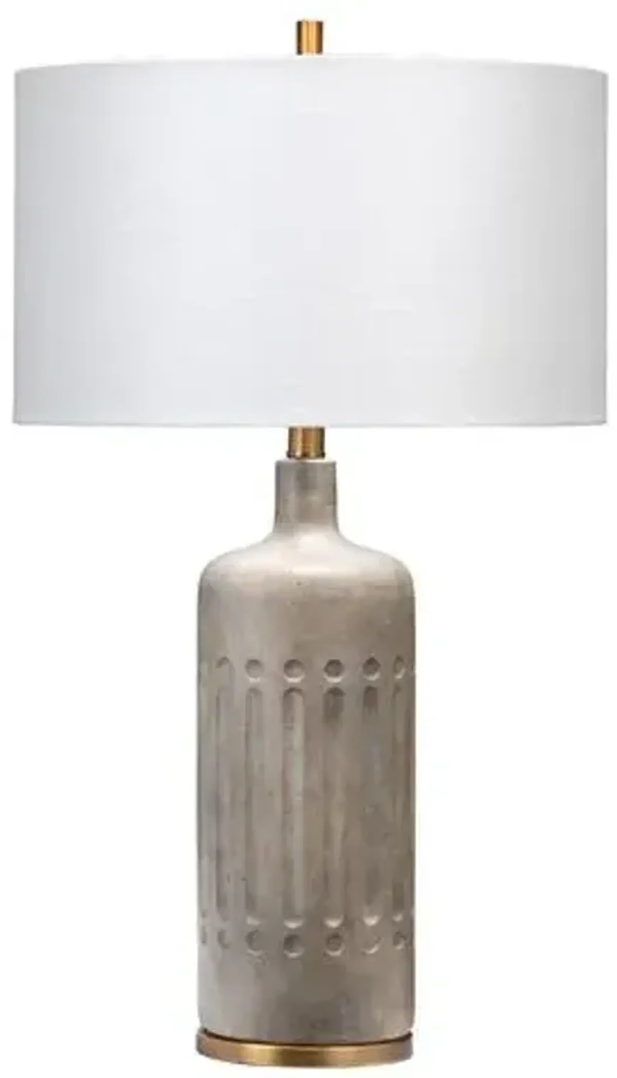 Annnex Table Lamp - Grey Cement - Jamie Young Co.