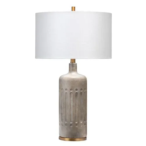 Annnex Table Lamp - Grey Cement - Jamie Young Co.