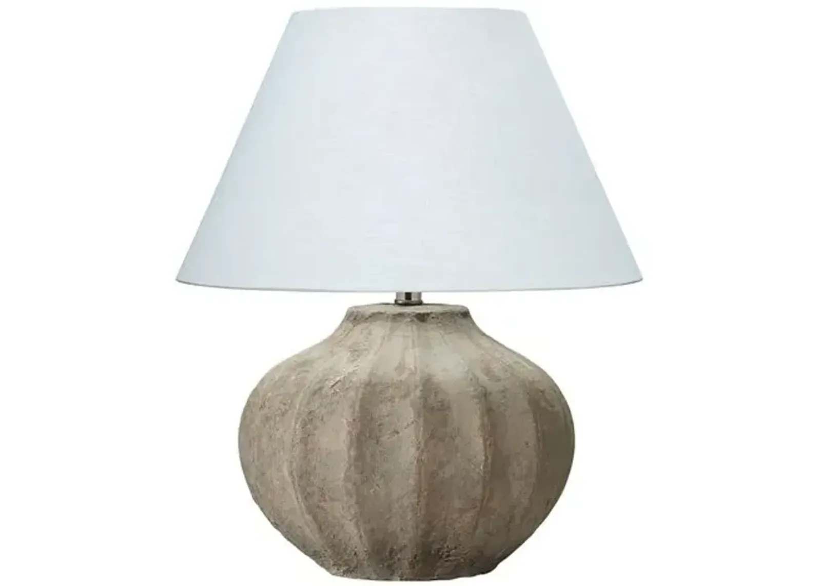 Clamshell Table Lamp - Sand Ceramic - Jamie Young Co.