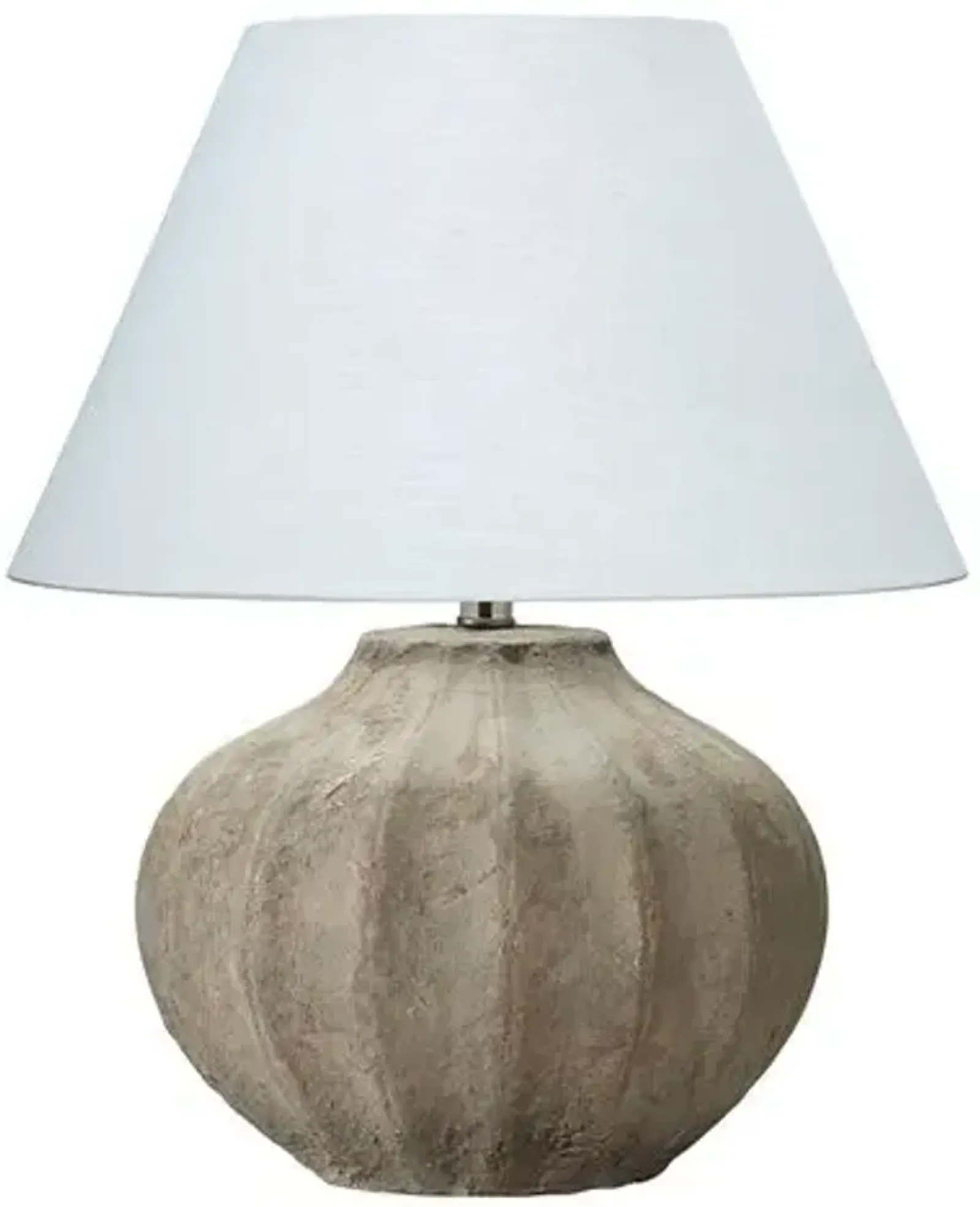 Clamshell Table Lamp - Sand Ceramic - Jamie Young Co.