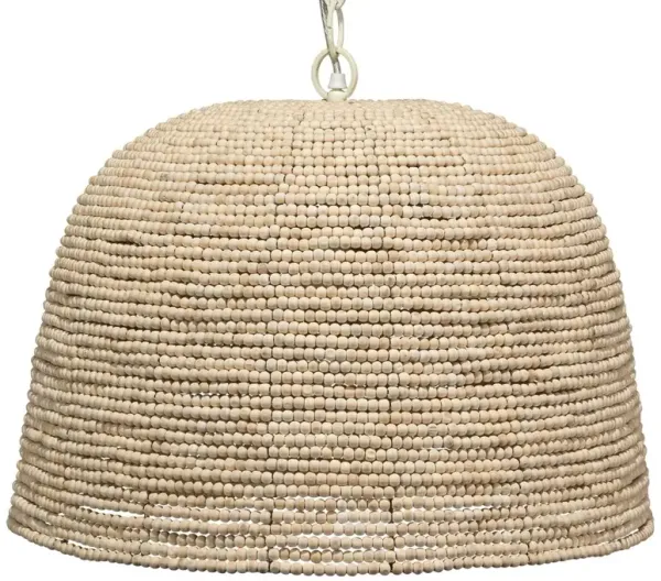 High Tide Beaded Dome Pendant - Natural - Jamie Young Co. - Beige