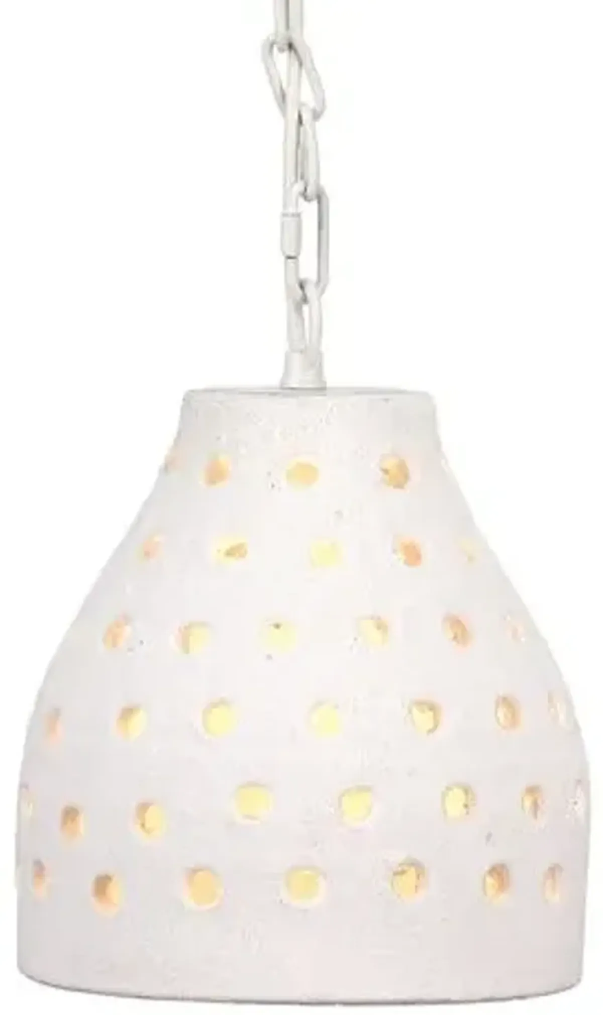 Porous Pendant - Textured Matte White - Jamie Young Co.