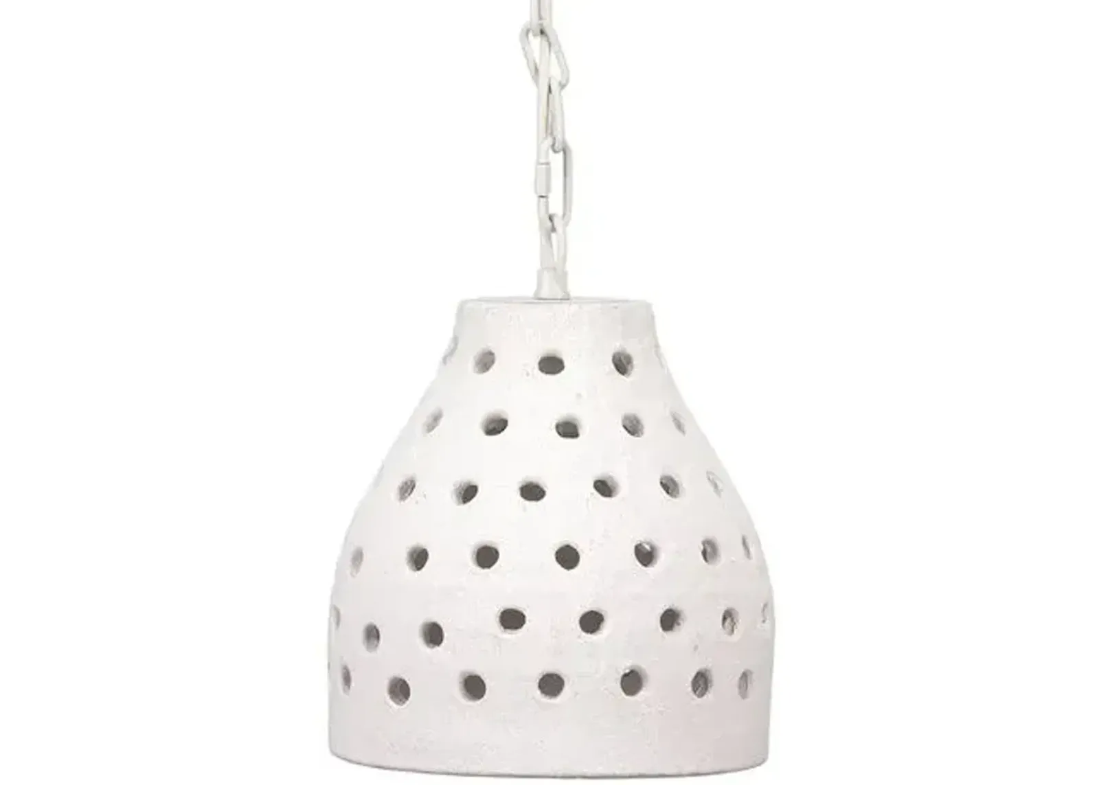 Porous Pendant - Textured Matte White - Jamie Young Co.