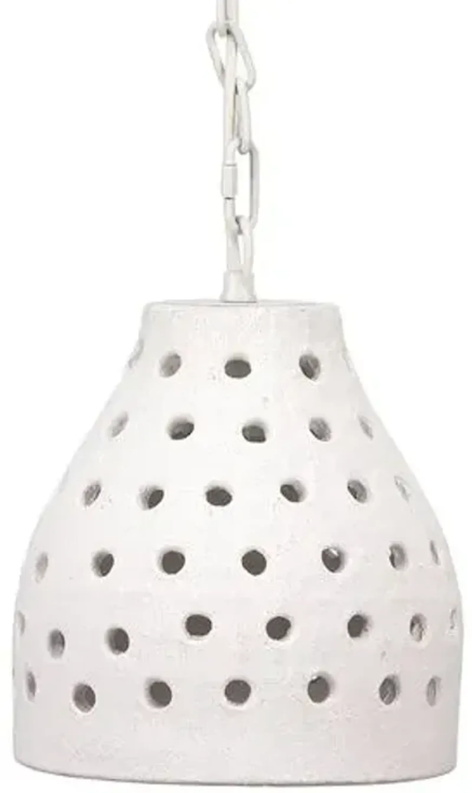 Porous Pendant - Textured Matte White - Jamie Young Co.