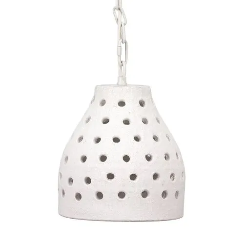 Porous Pendant - Textured Matte White - Jamie Young Co.