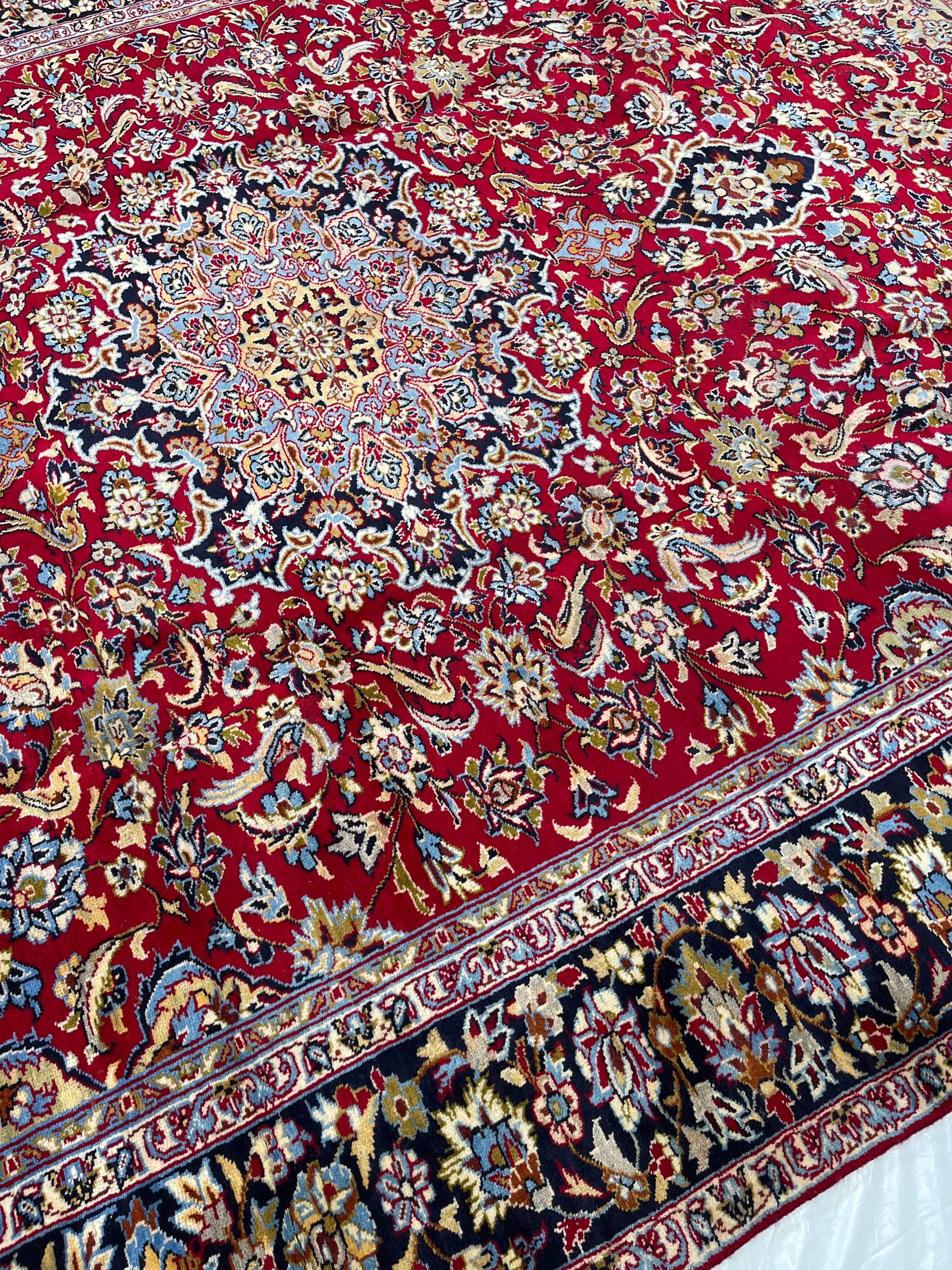 9'3" x 12'3" Classic Persian Rug - F.J. Kashanian - Red - Red