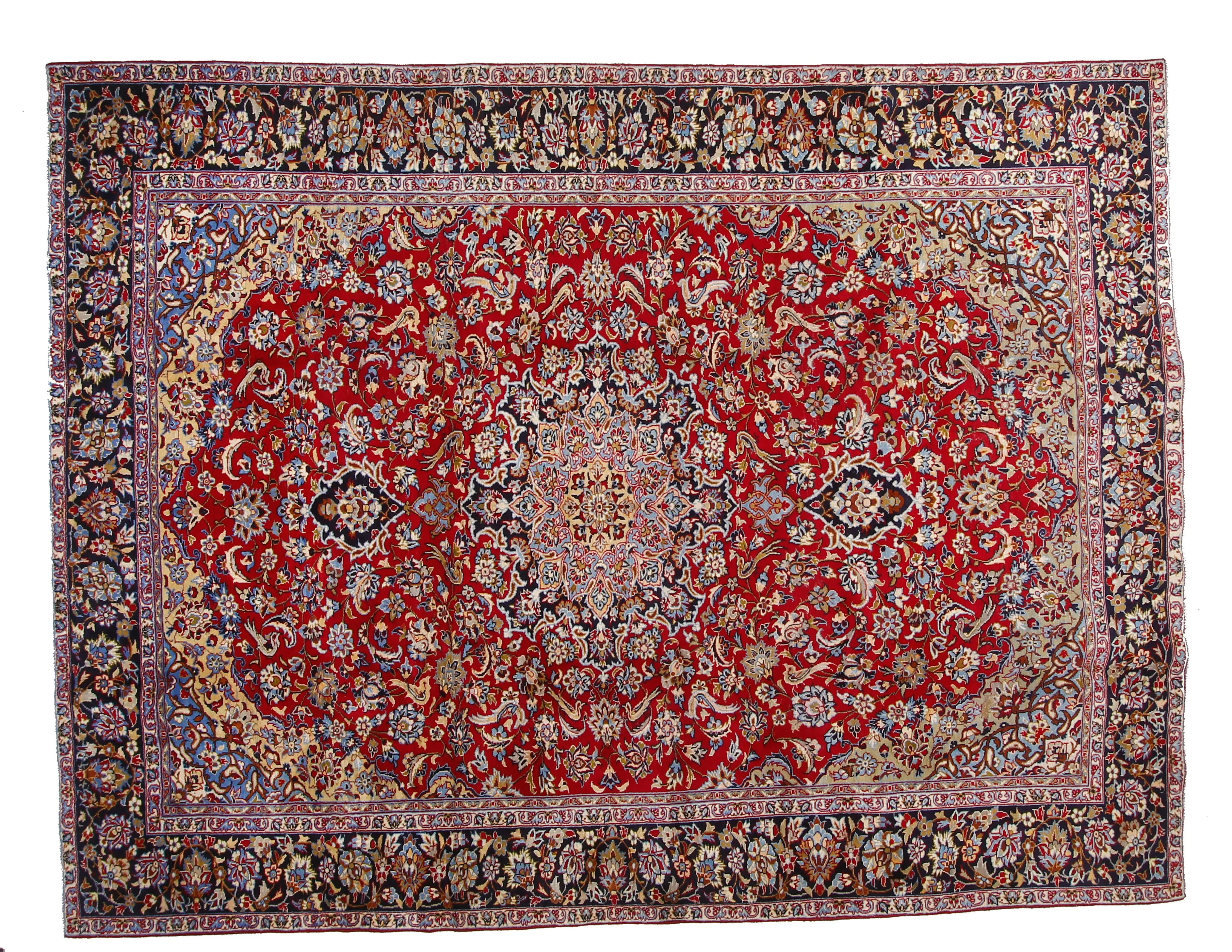 9'3" x 12'3" Classic Persian Rug - F.J. Kashanian - Red - Red