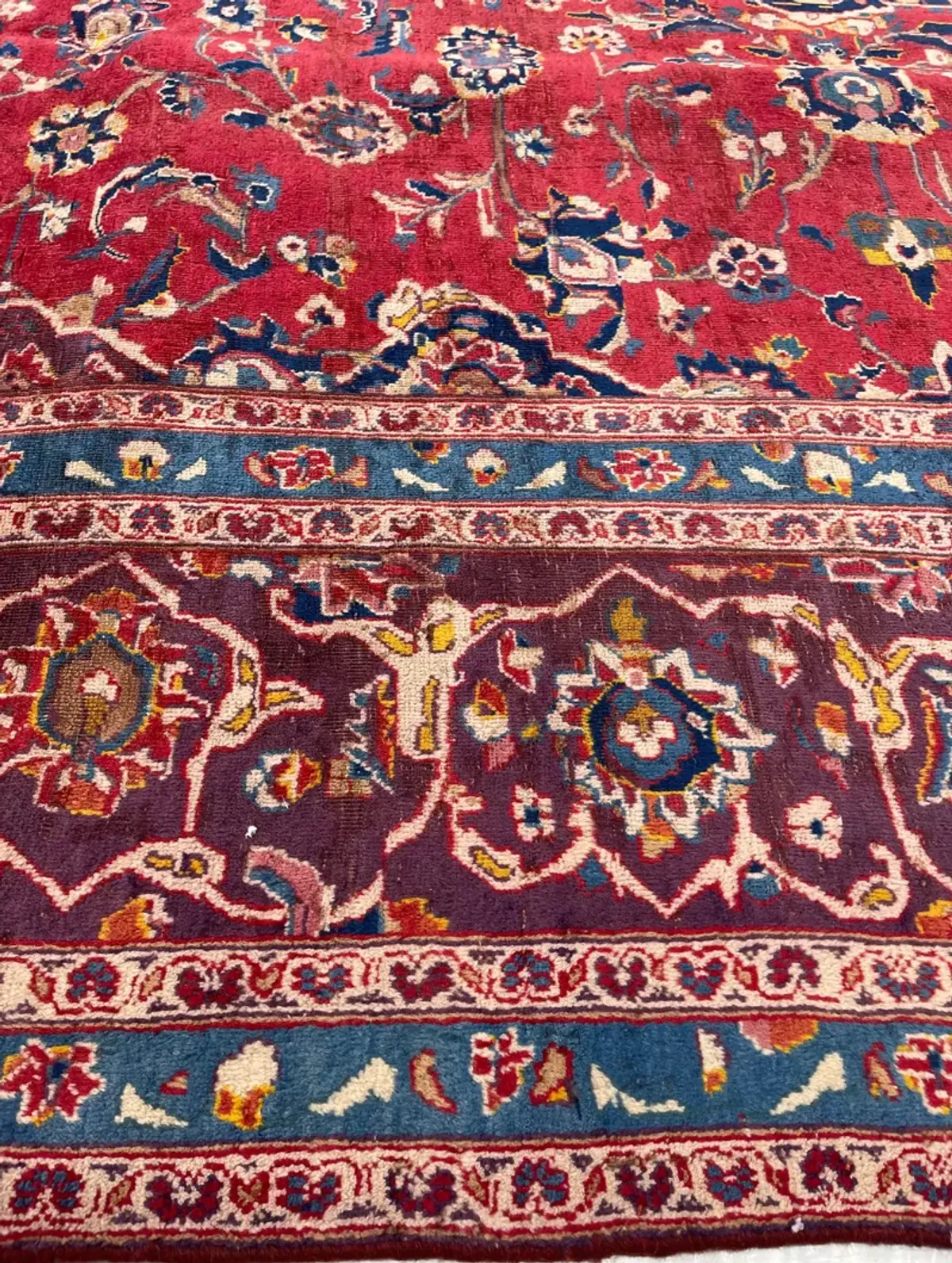 9" x 12" Classic Persian Rug - F.J. Kashanian - Red - Red