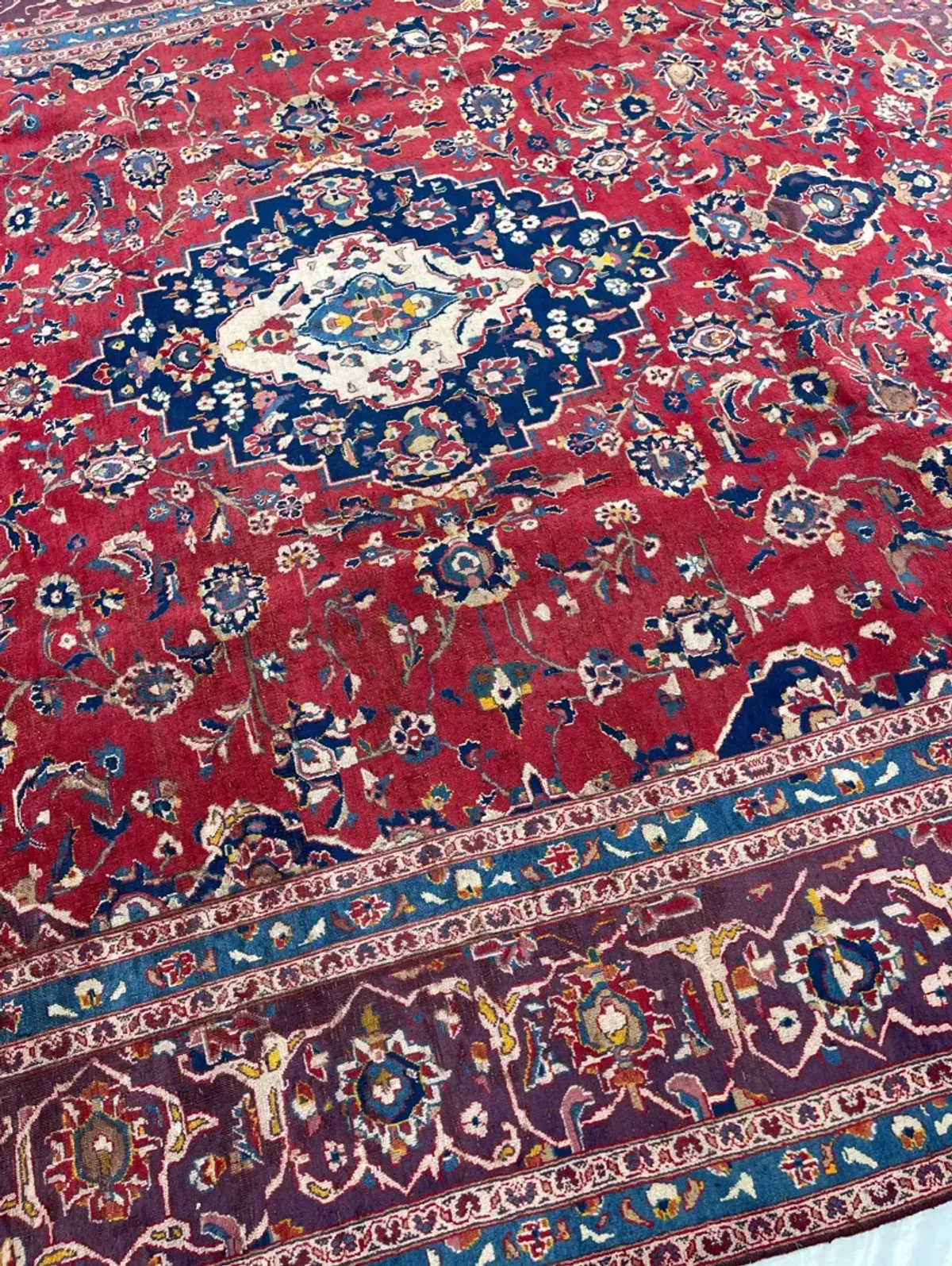 9" x 12" Classic Persian Rug - F.J. Kashanian - Red - Red