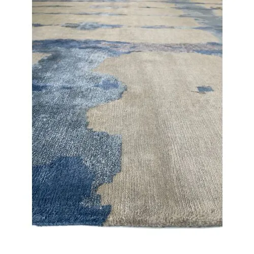 12'x15' Ocean Rug - Light Gray/Blue - F.J. Kashanian - Blue