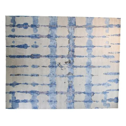 12'x15' Ocean Rug - Light Gray/Blue - F.J. Kashanian - Blue