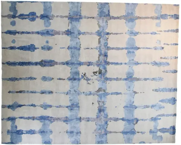 12'x15' Ocean Rug - Light Gray/Blue - F.J. Kashanian - Blue