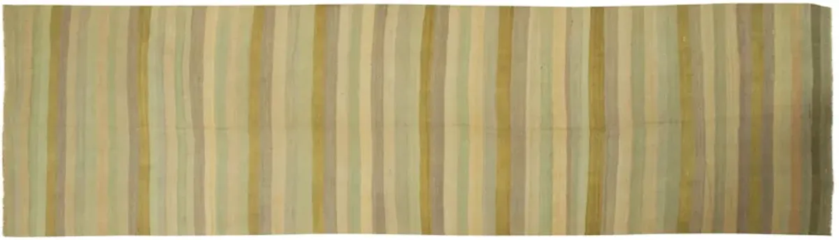Turkish Handwoven Kilim - 4 4 × 15 8″ - Green