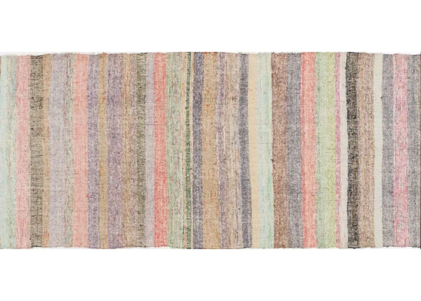 Turkish Kilim Long Runner 3'9" X 24'2" - Pink