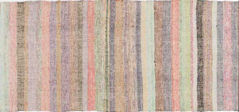 Turkish Kilim Long Runner 3'9" X 24'2" - Pink