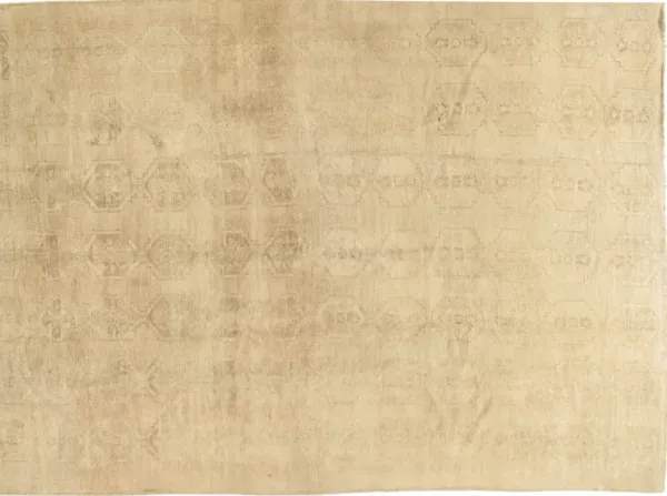 Turkish Oushak Rug - 7'8 X 12'2 - Beige - Beige