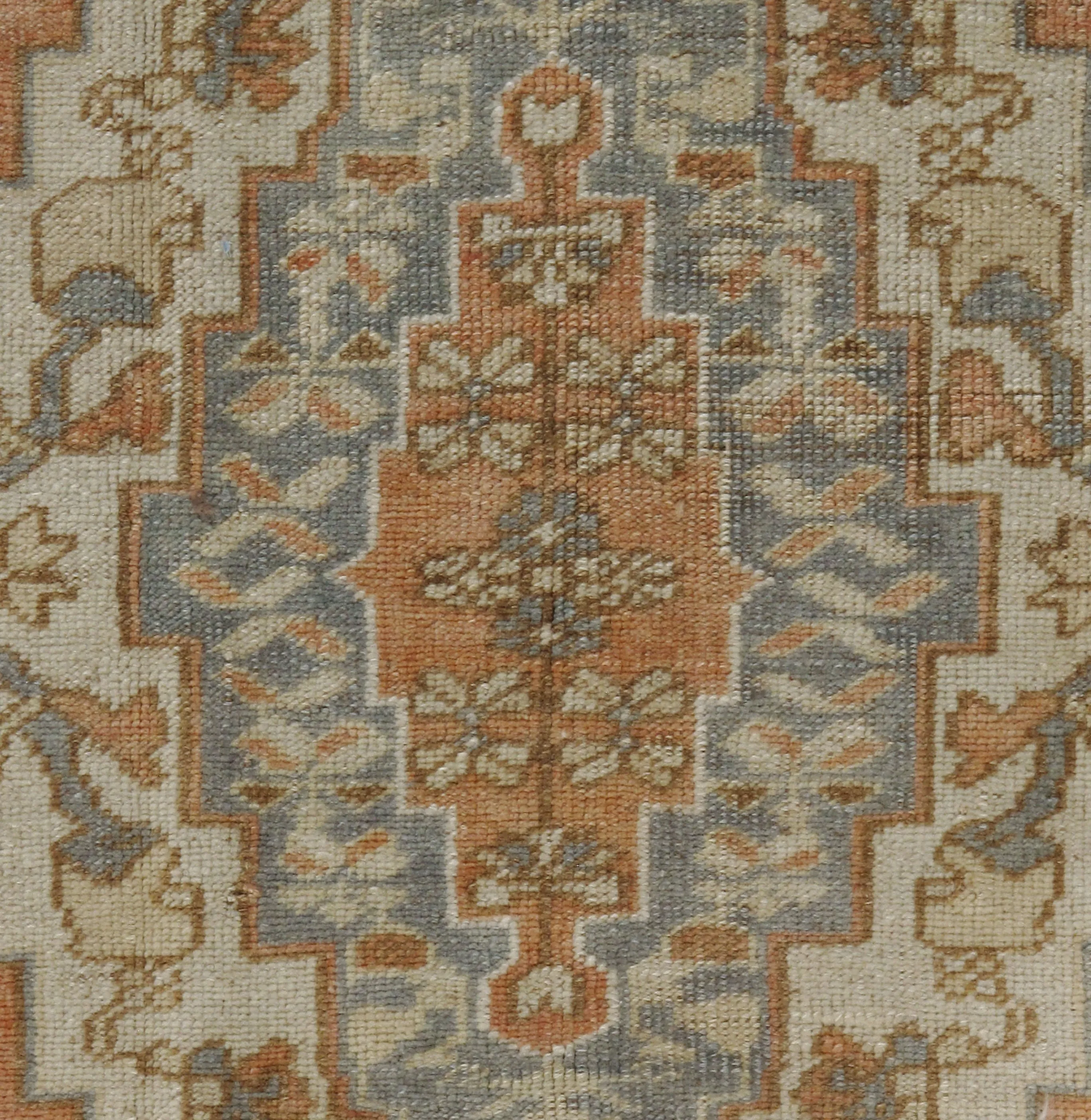 Turkish Oushak Rug 3'10" X 5'6" - Blue - Blue