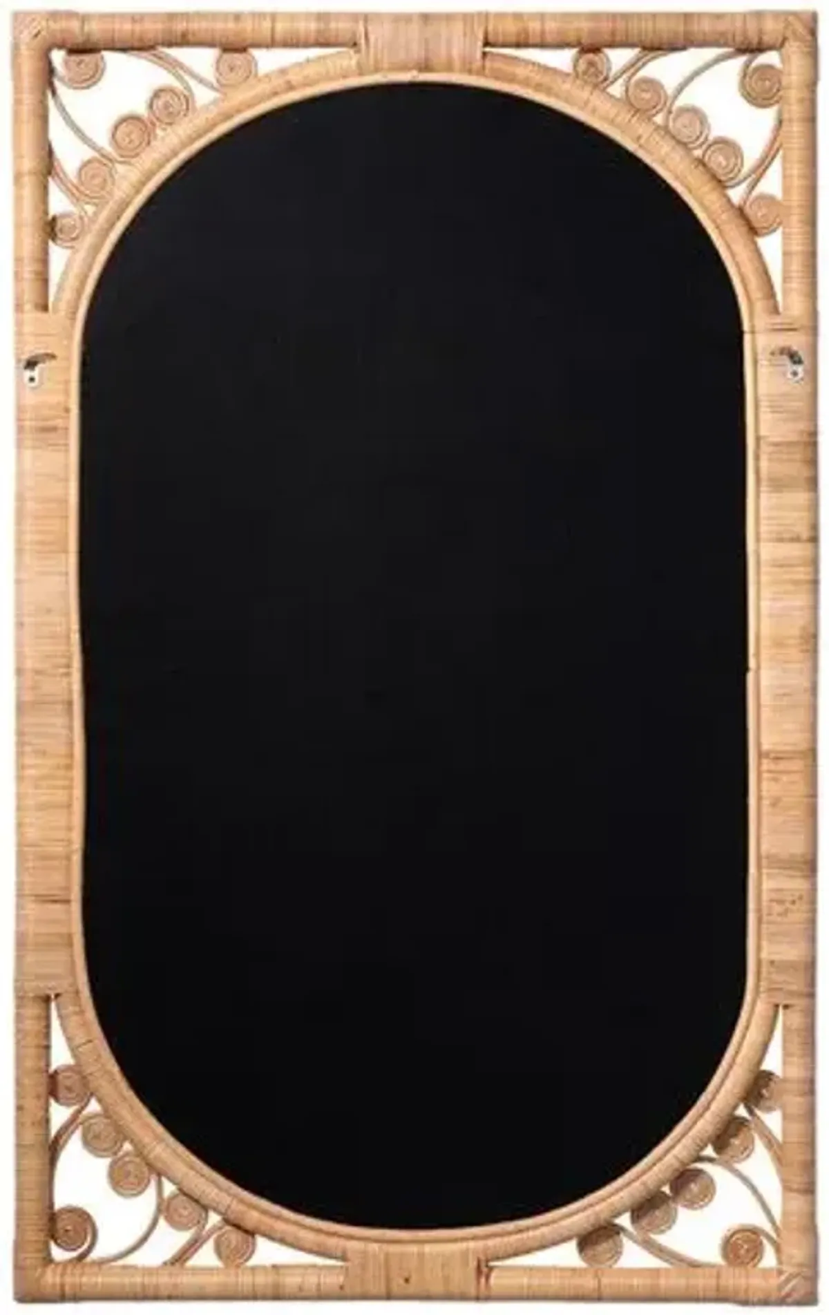 Primrose Rattan Wall Mirror - Natural - Jamie Young Co.