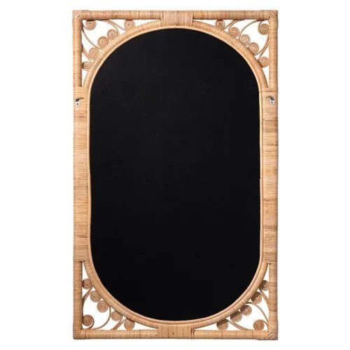 Primrose Rattan Wall Mirror - Natural - Jamie Young Co.