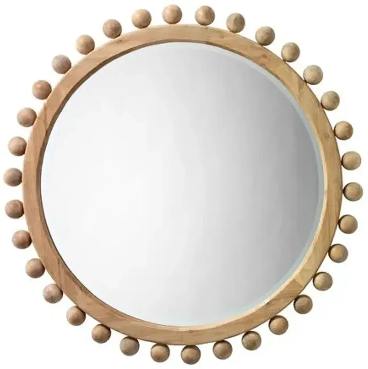 Arlo 34" Round Wall Mirror - Natural - Jamie Young Co.