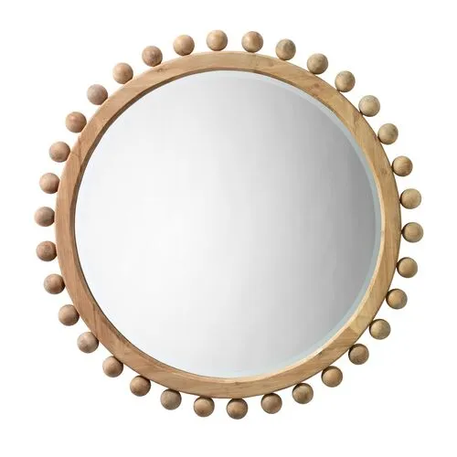 Arlo 34" Round Wall Mirror - Natural - Jamie Young Co.