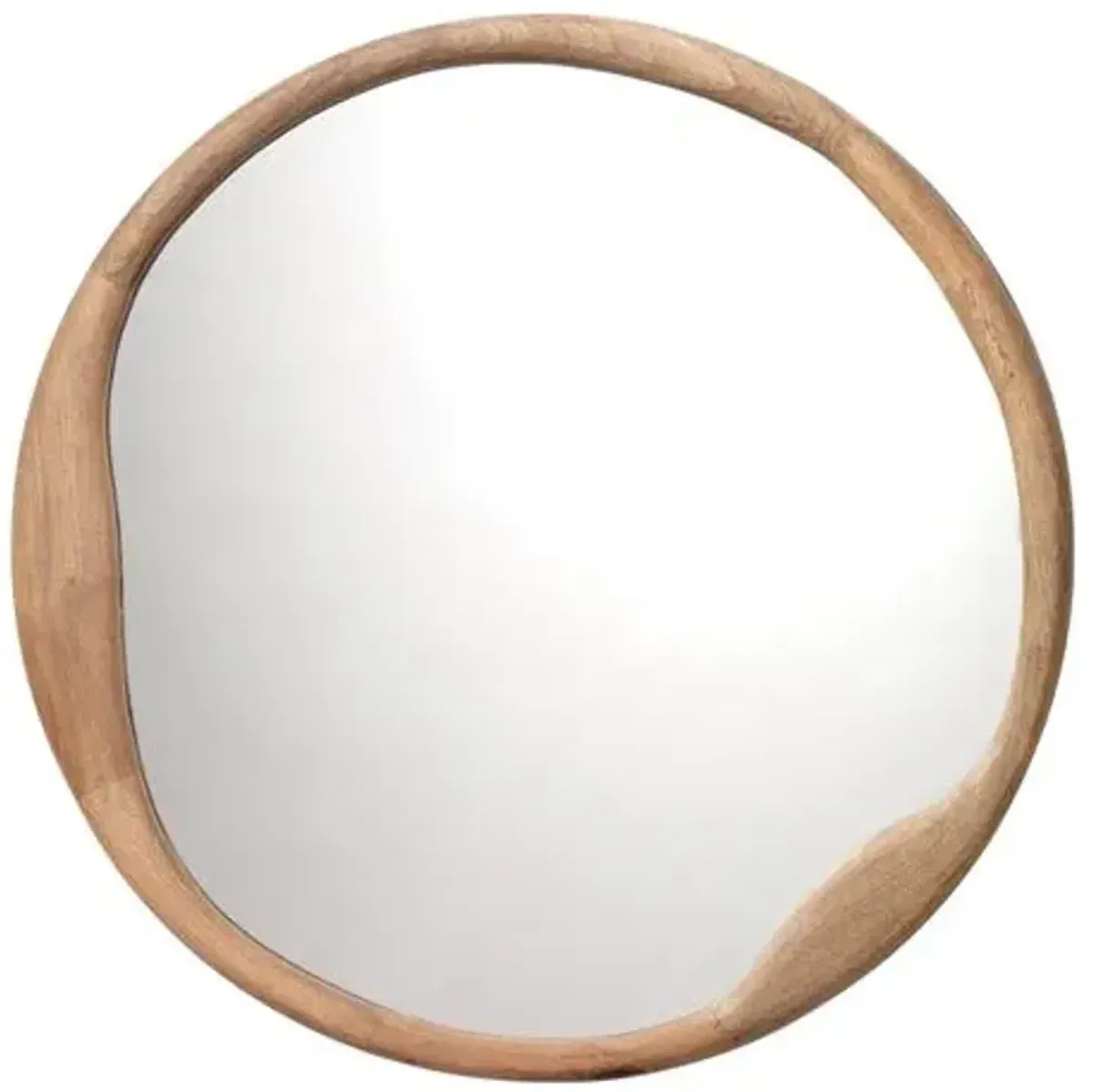 Vita Round Wall Mirror - Natural - Jamie Young Co.