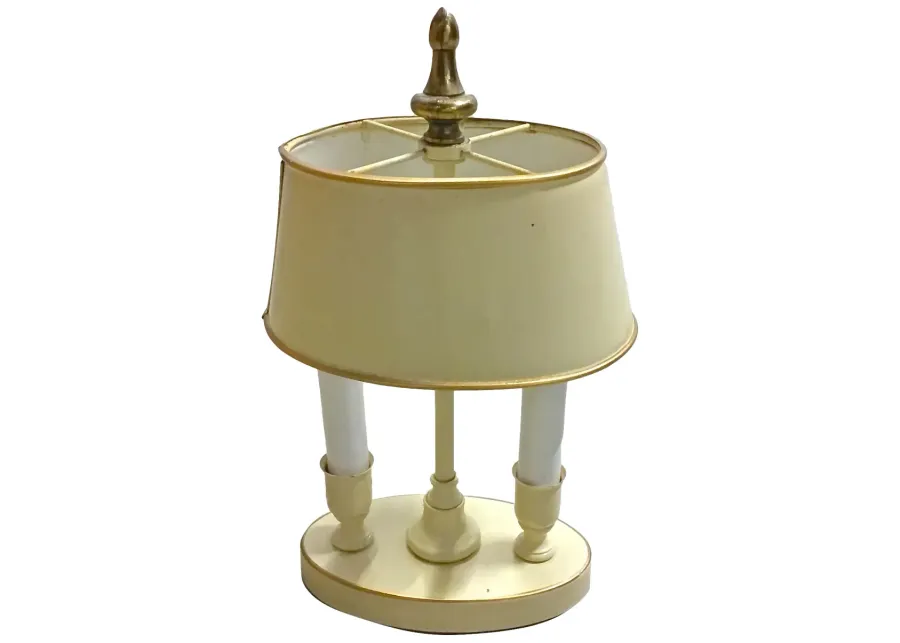 Hollywood Regency Style Bouillette Lamp - Vermilion Designs - Beige