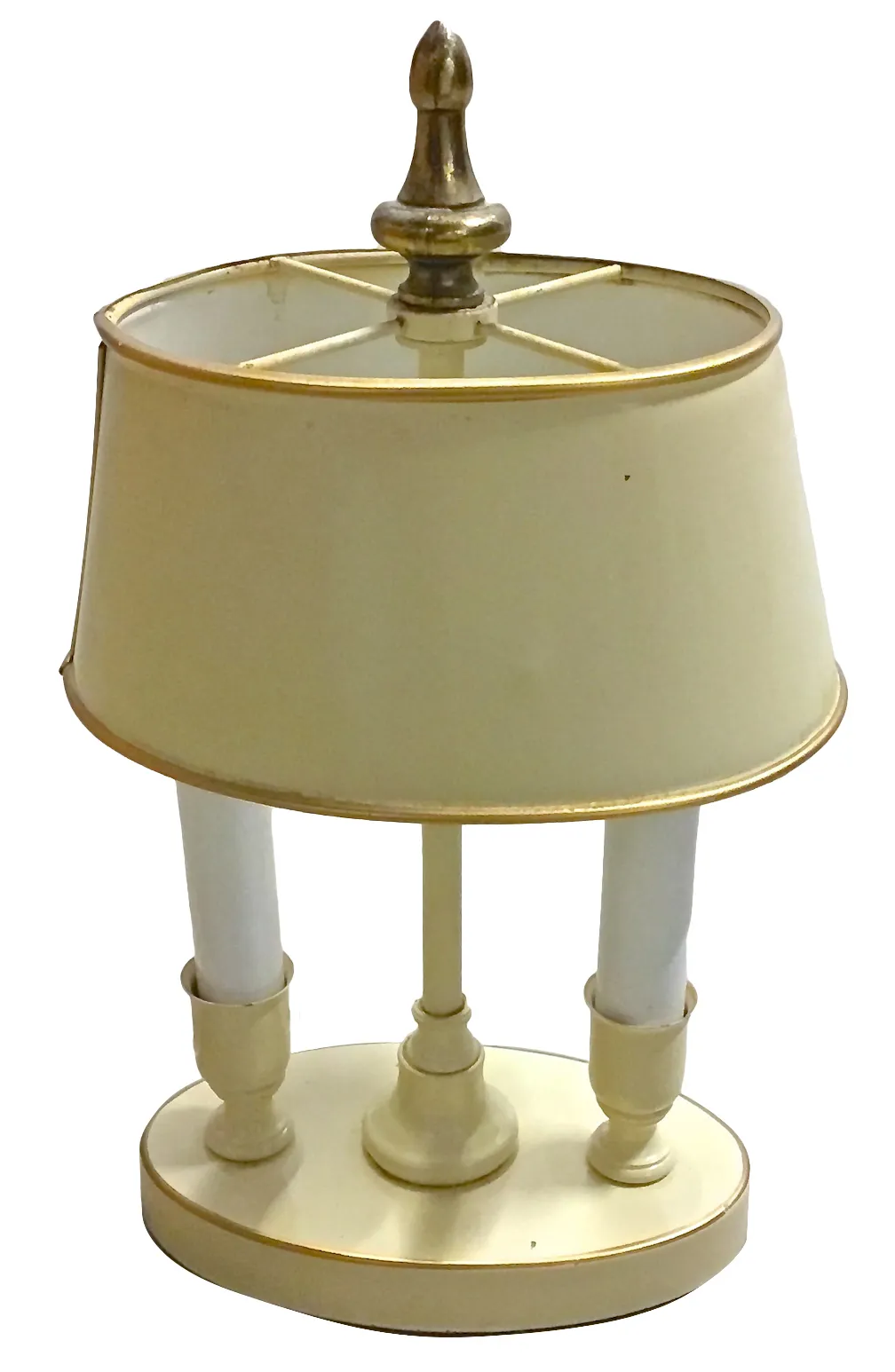 Hollywood Regency Style Bouillette Lamp - Vermilion Designs - Beige