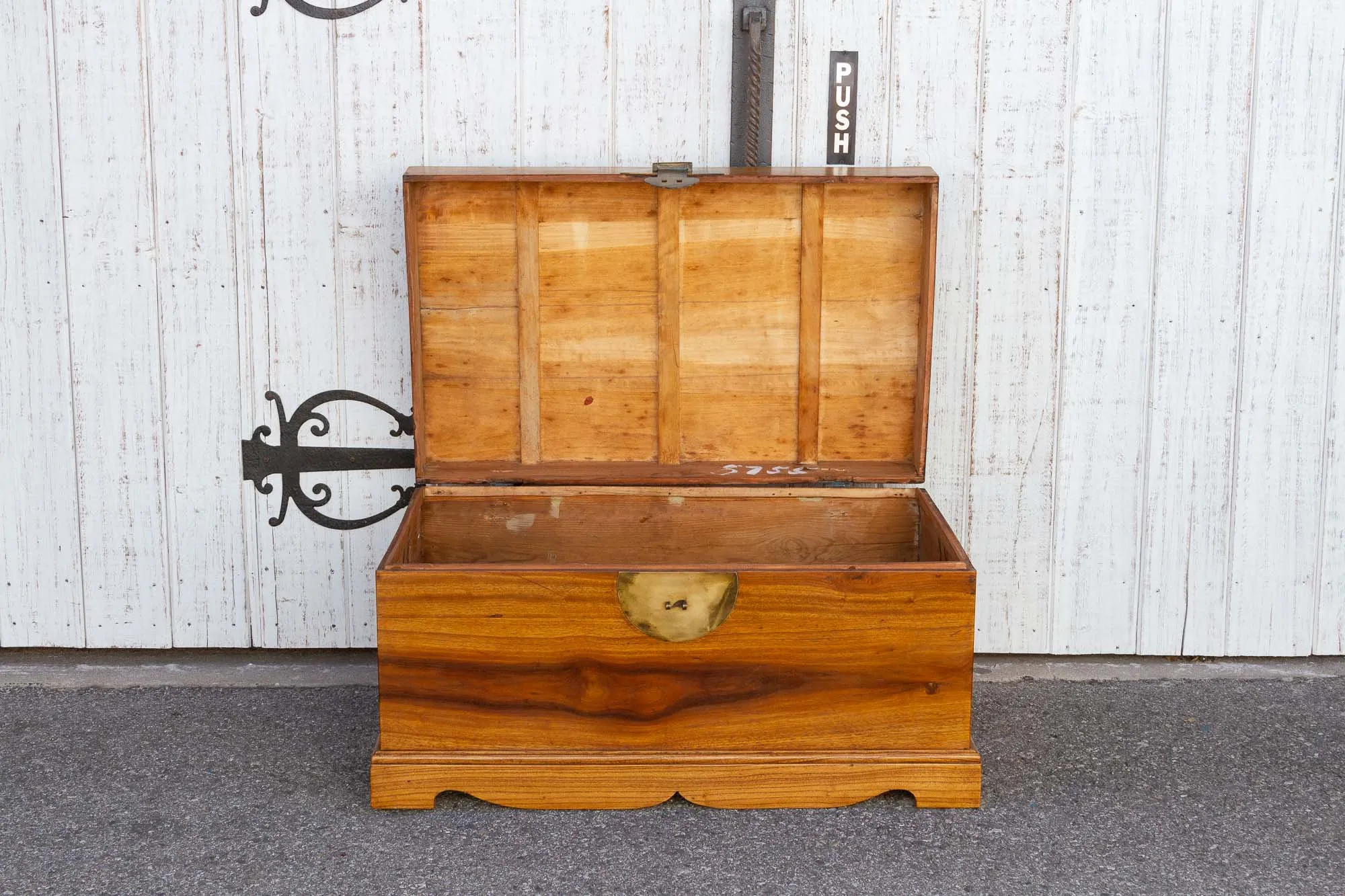 Campaign Style Asian Cedar Chest - de-cor - brown