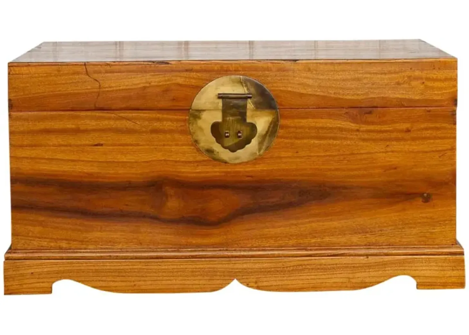 Campaign Style Asian Cedar Chest - de-cor - brown