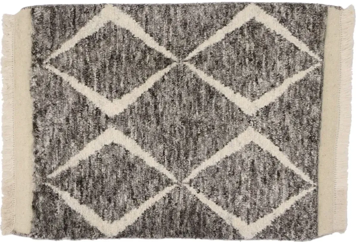 Moroccan Style Rug - 2'00 x 2'10 - Esmaili Rugs & Antiques - Gray - Gray