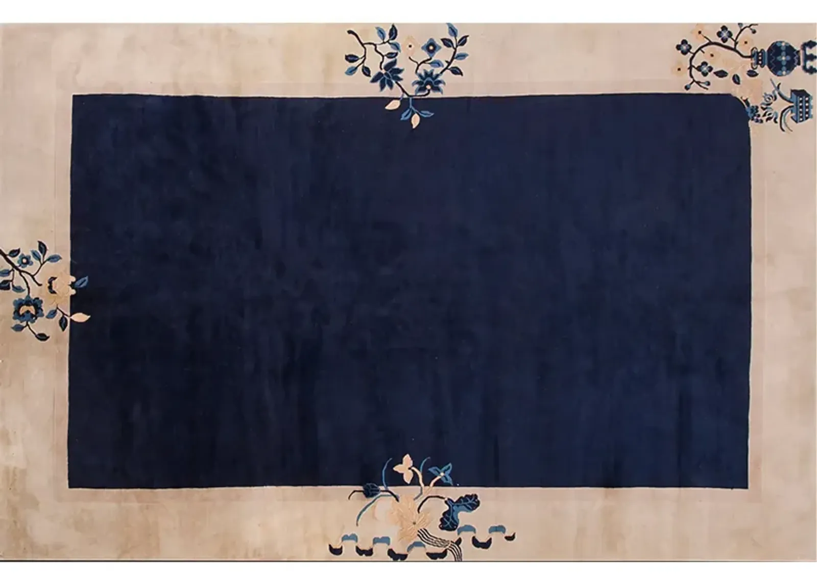 Chinese Peking Rug 6'0" x 9'0" - Blue - Blue