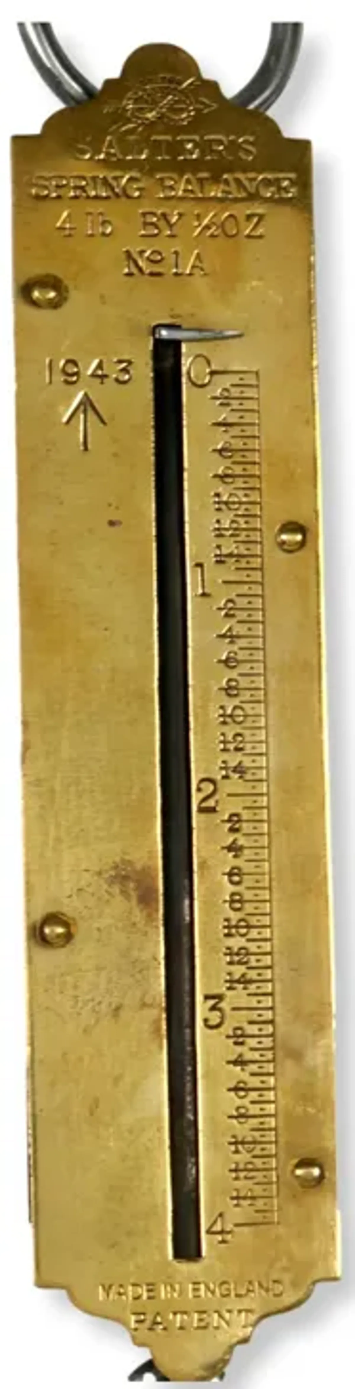 Antique English Brass Salter Scale - New England Mercantile - Gold