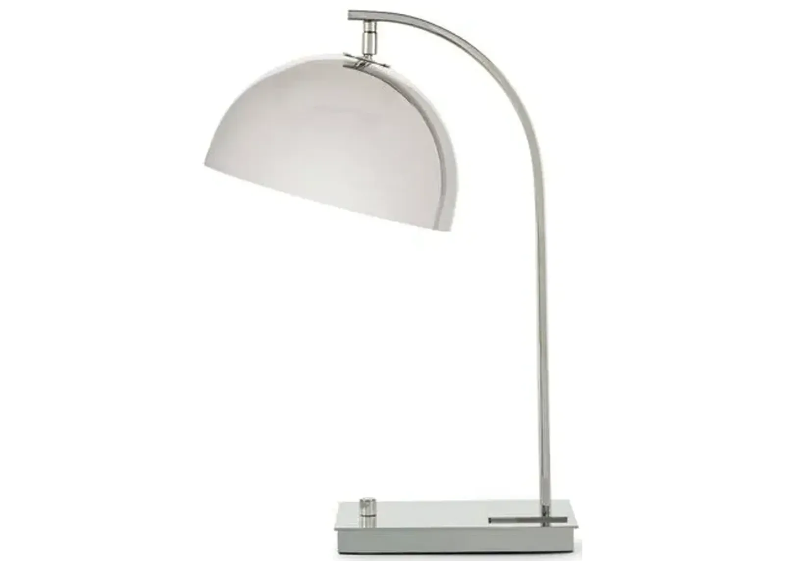 Otto Desk Lamp - Polished Nickel - Regina Andrew - Silver