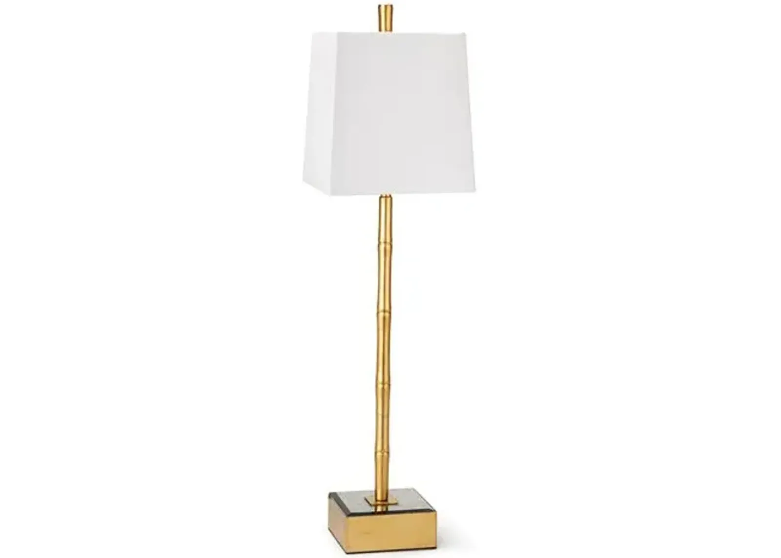 Sarina Bamboo Buffet Lamp - Gold Leaf - Regina Andrew