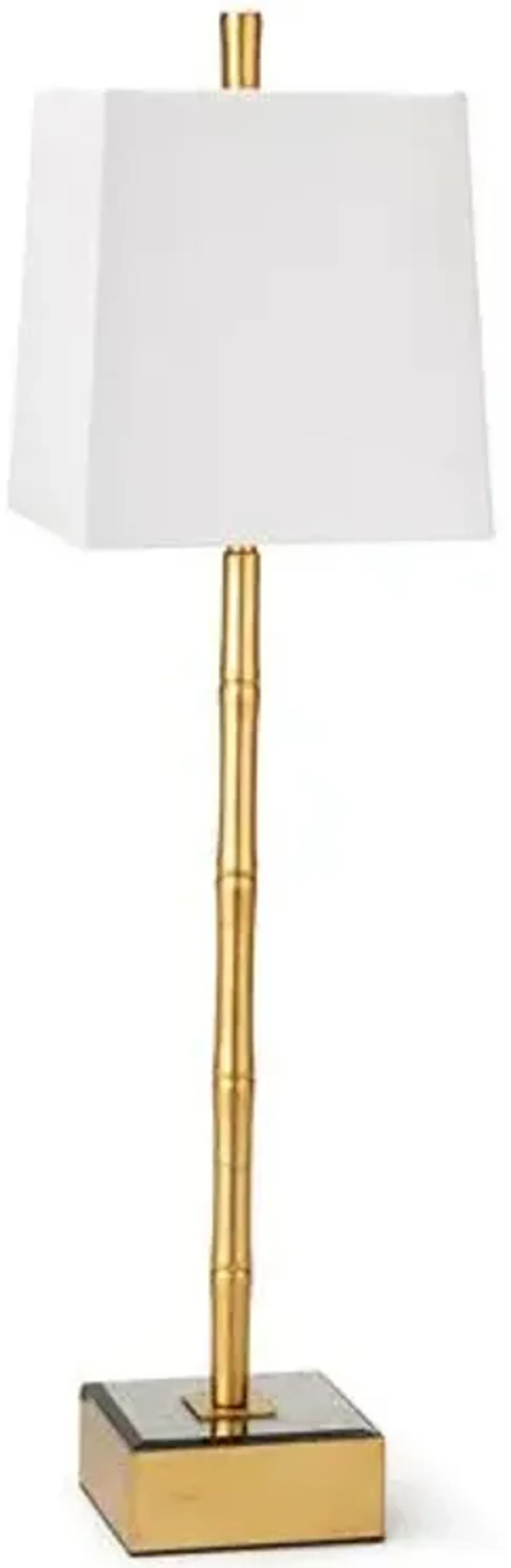 Sarina Bamboo Buffet Lamp - Gold Leaf - Regina Andrew