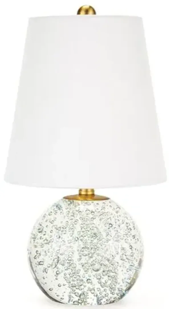 Bulle Crystal Ball Mini Table Lamp - Clear - Regina Andrew