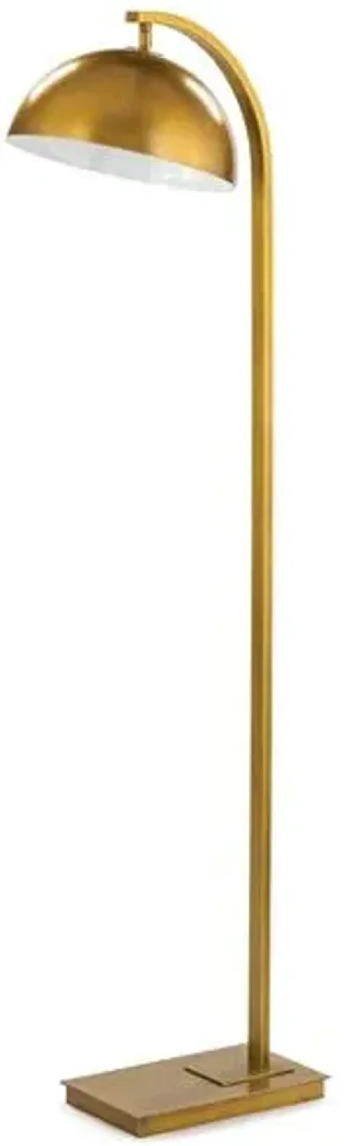 Otto Floor Lamp - Natural Brass - Regina Andrew