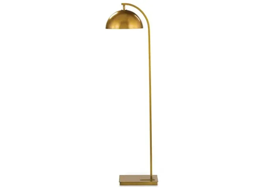 Otto Floor Lamp - Natural Brass - Regina Andrew