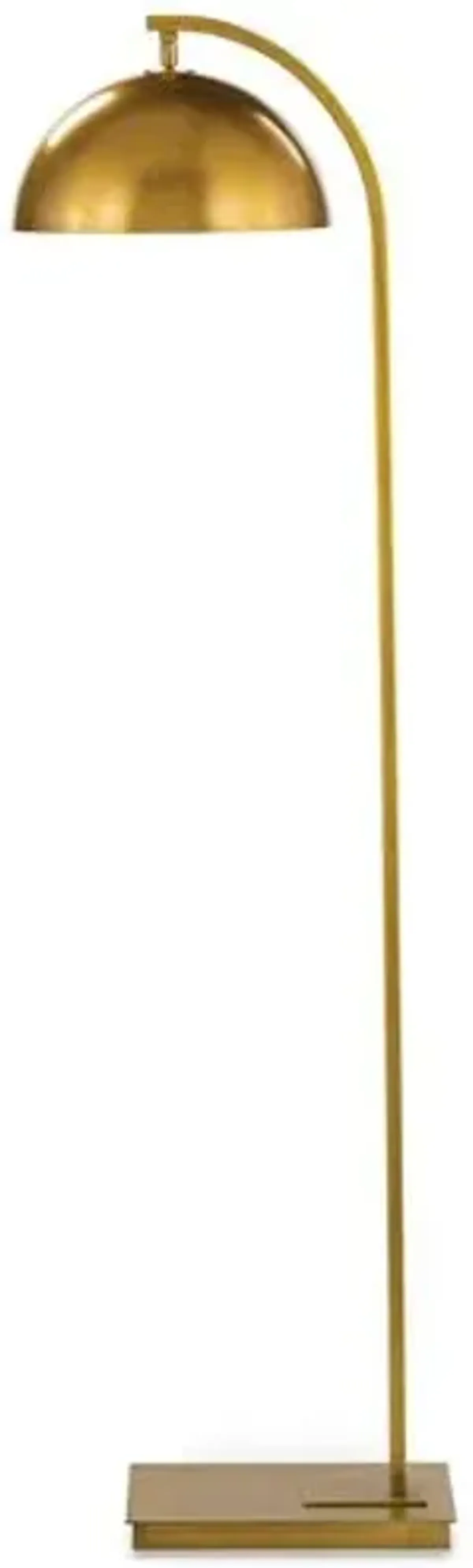 Otto Floor Lamp - Natural Brass - Regina Andrew